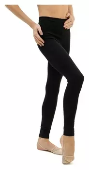 Лосины гимнастические х/б, размер 36, цвет чёрный