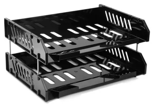 Лотки сити-набор из 2х лотков гориз-ых на металл-х стержнях черный