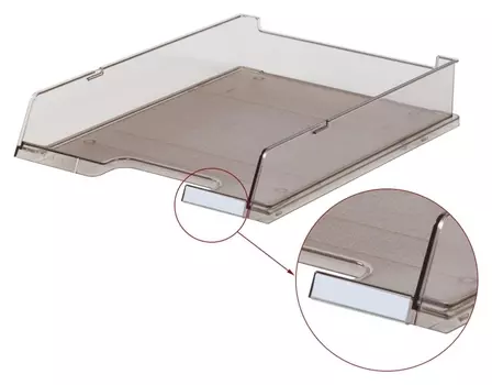 Лоток для бумаг HAN с инд.окном прозрачно-серый арт.ha1020/24, С4