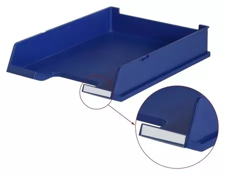 Лоток для бумаг HAN с инд.окном синий 1020/14