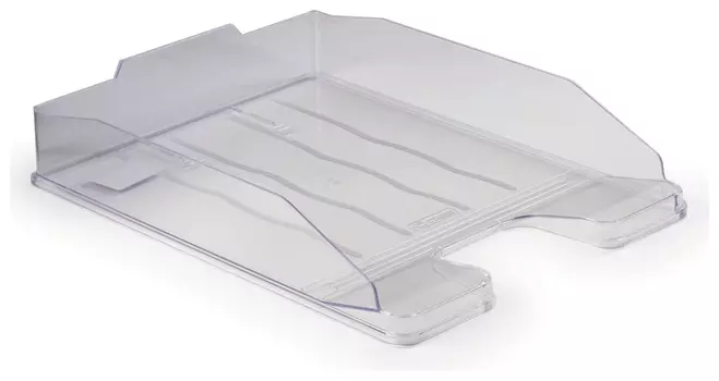 Лоток горизонтальный для бумаг стамм "Эксперт", А4 (340х255х60 мм), прозрачный, лт202