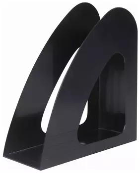Лоток вертикальный для бумаг Brauberg "Delta", 240х90х240 мм, черный, 237239