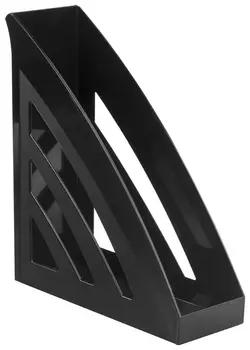 Лоток вертикальный для бумаг Brauberg "Office Style", 245х90х285 мм, черный, 237278