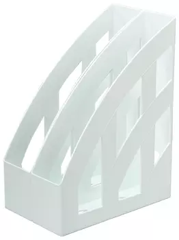 Лоток вертикальный для бумаг комплект 2 шт., Brauberg "Modern", 245х75х320 мм, белый, 238030