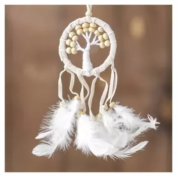 Ловец снов "Бежевое дерево" 0,5х7х25 см