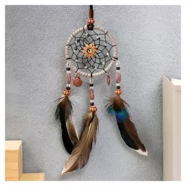 Ловец снов "Цветок-талисман" 30х7 см