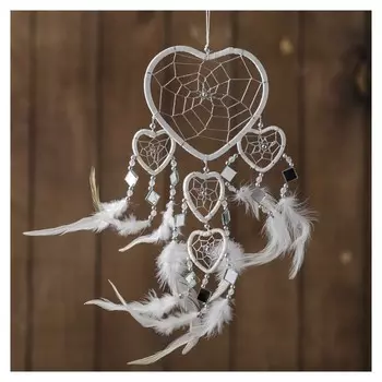 Ловец снов "Пять белых сердец" 0,7х16х45 см