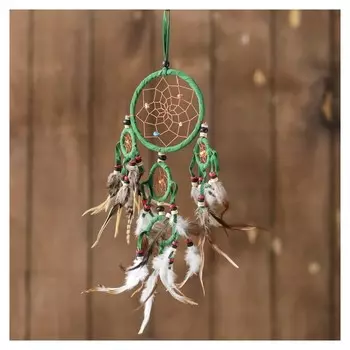 Ловец снов "Пять зеленых колец" 0,7х15х40 см