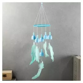 Ловец снов с музыкой ветра "Паутинка" 6 колокольчиков 36х11х11 см