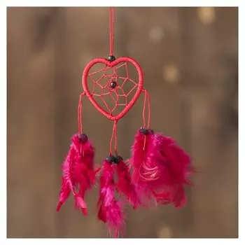 Ловец снов "Сердце красное" 0,5х7х25 см