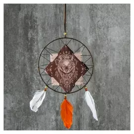 Ловец снов "Волк" диам 20 см