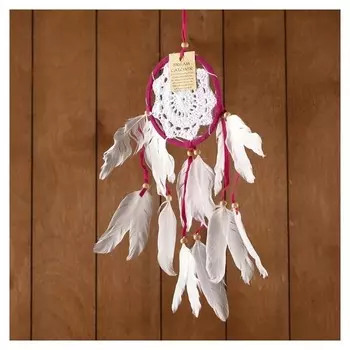 Ловец снов "Восхищение" малиновый 12х0,5х40 см