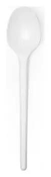 Ложка чайная одноразовая 125мм, белая, комус ПС 100 шт/уп