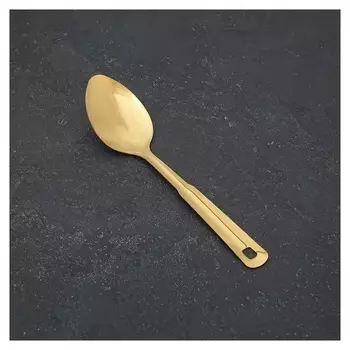Ложка гарнирная «Домашнее», 26 см, цвет золото