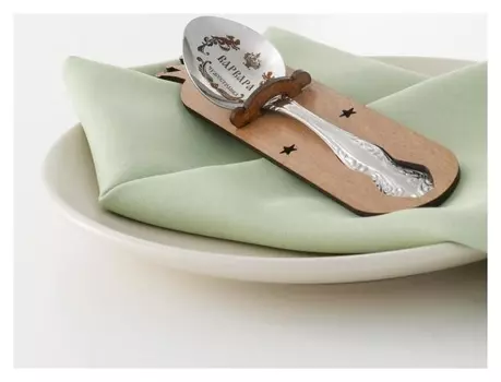 Ложка именная, чайная, с гравировкой "Варвара", H=14