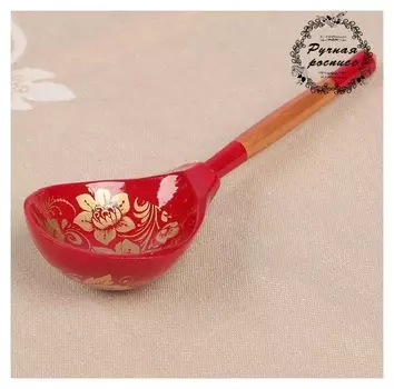 Ложка полубаская «Золотая кудрина», 19×6 см