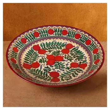 Ляган "Гранат" риштанская керамика, 41 см