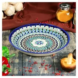 Ляган керамический разноцветный 25 см