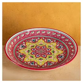 Ляган круглый риштанская керамика 31см