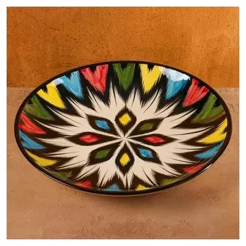 Ляган круглый риштанская керамика 32 см