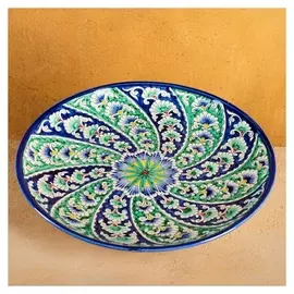 Ляган круглый риштанская керамика 32см