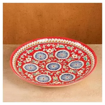 Ляган круглый риштанская керамика 32см