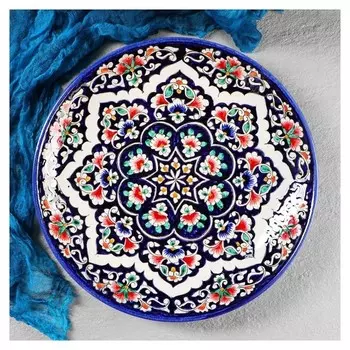 Ляган круглый с национальной росписью