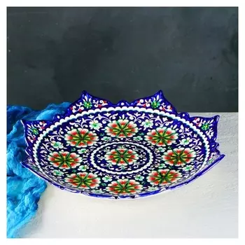 Ляган восьмиконечный «Риштан», 41 см, синий