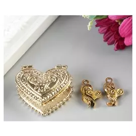 Любовный сундук с парой рыбок, 3,4 х 2,6 см