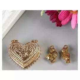 Любовный сундук с парой сов, 3,4 х 2,6 см