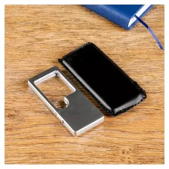 Лупа прямоугольная 3х, 10х с подсветкой