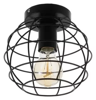 Люстра "Нола" 1х60вт E27 черный 18х18х14 см.