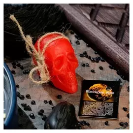 Магическое мыло "Череп для снятия негатива" красный