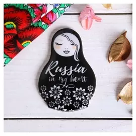 Магнит «Чёрные цветы»