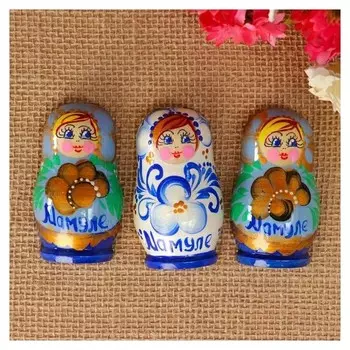 Магнит "Девочки. мамуле", 6.5х3.8 см, ручная роспись