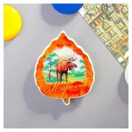 Магнит-листок «Карелия. лось»