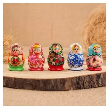 Магнит "Матрёшка", 6х4 см, ручная роспись