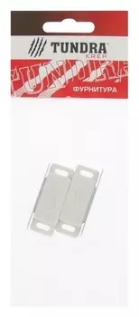 Магнит мебельный Tundra Krep M001w, маленький, белый, 2 шт.