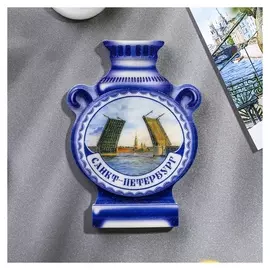 Магнит с самоваром «Санкт-петербург. мосты»