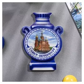 Магнит с самоваром «Санкт-петербург. спас-на-крови»