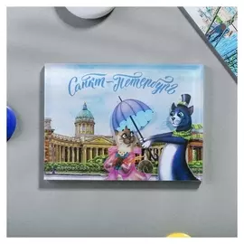Магнит Санкт-Петербург Казанский собор, коты
