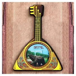 Магнит в форме балалайки «Пермь»