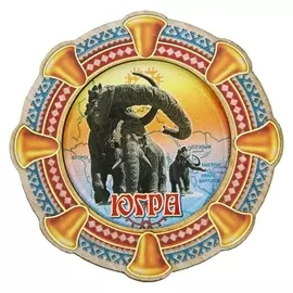 Магнит в форме бубна «Югра»