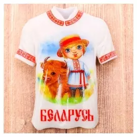 Магнит в форме футболки «Беларусь»