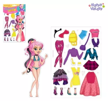 Магнитная игра Одень куклу: стильная штучка