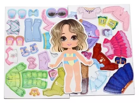 Магнитная игра «Одевашки. модная девчонка. ксюша»