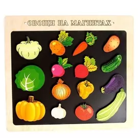 Магнитная игра «Овощи на магнитах» 15 деталей