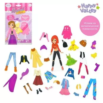 Магнитная кукла с одеждой Времена года