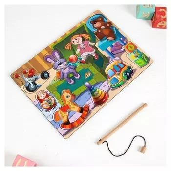 Магнитная рыбалка - пазл «Игрушки»