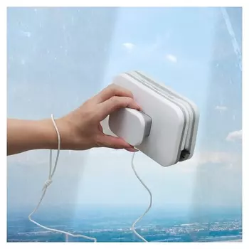 Магнитная щётка для мытья окон с двух сторон «Модерн», прямоугольная, на стекло 3-10 мм